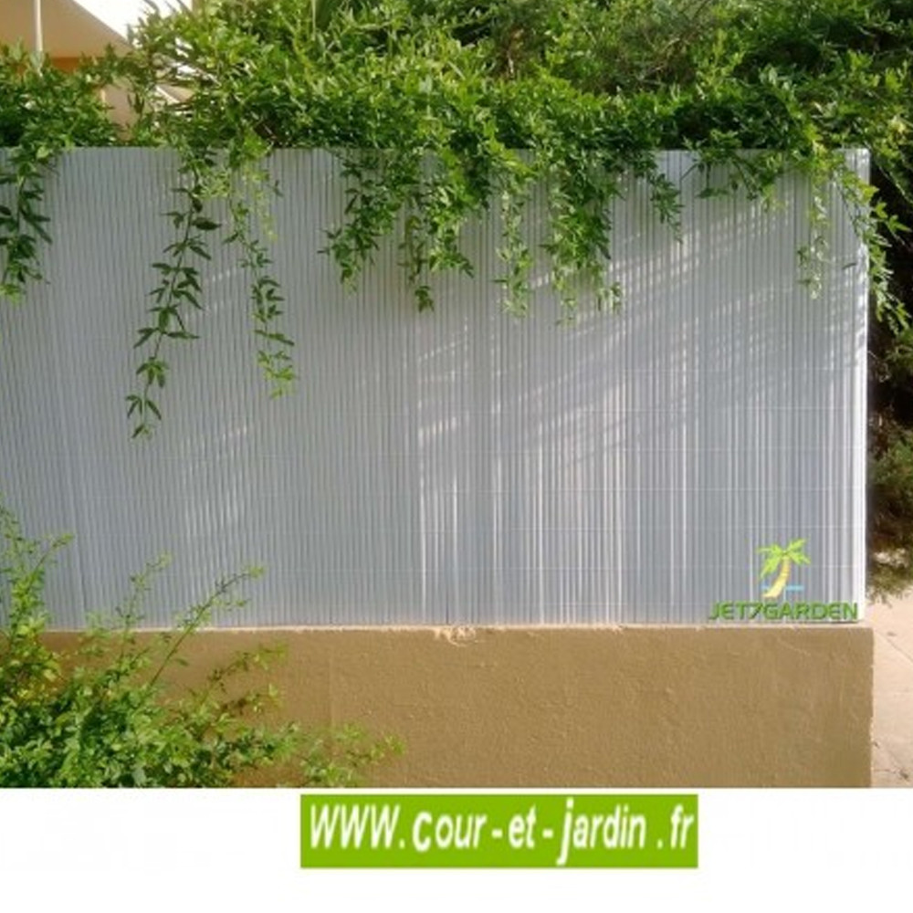France En ligne - Canisses PVC Blanc 180cm spécial panneaux grillage 2,50m.  JET7GARDEN soldes - Tous les gens Accessoires